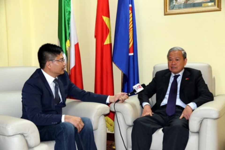 ambassador vietnam italy ties at the best