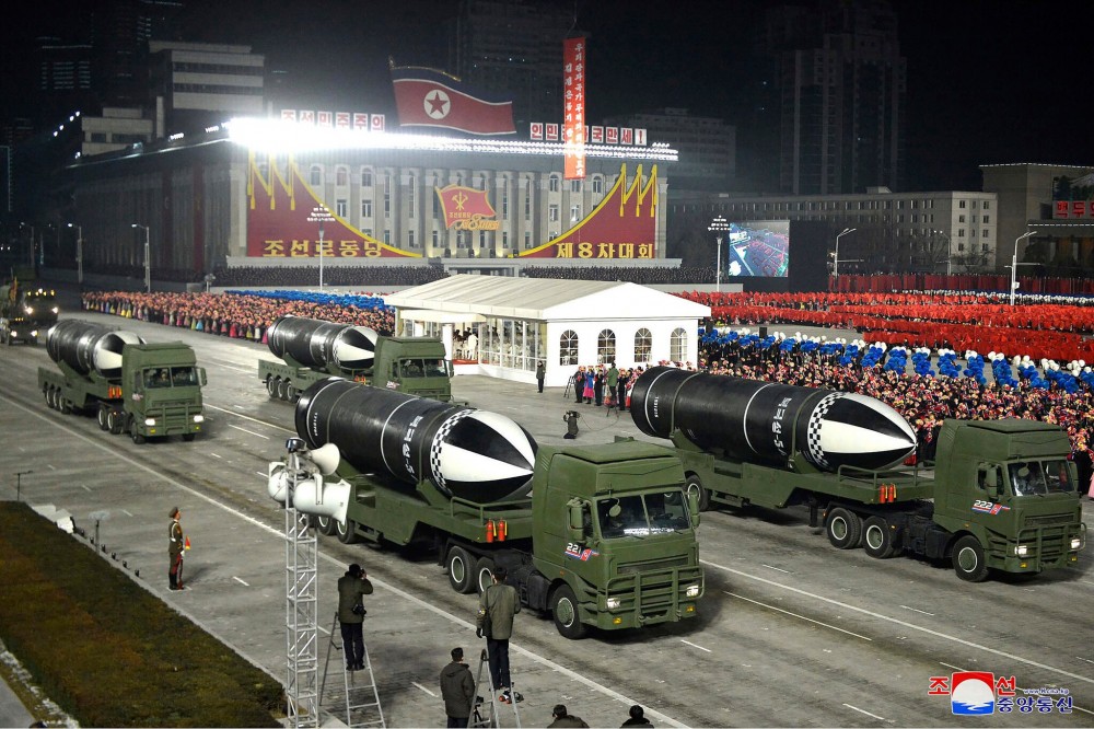 Triều Tiên đã “trình làng” hệ thống tên lửa đạn đạo xuyên lục địa mới lớn nhất của nước này hồi tháng 10/2020.