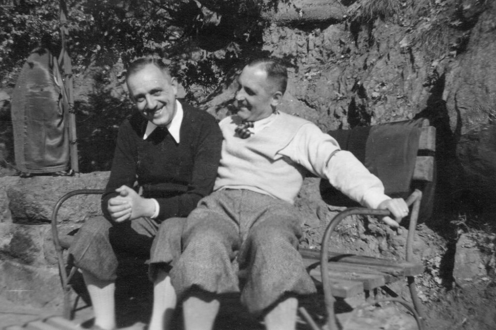 Franz Josef Huber (trái), từng là cảnh sát mật của Đức Quốc xã, sau đó lại trở thành điệp viên của phương Tây. (Nguồn: NY Times)
