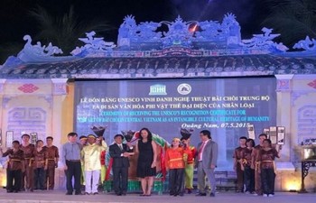 Quang Nam welcomes UNESCO status for Bai Choi singing