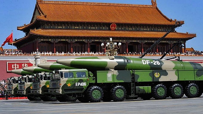 Tên lửa DF-26 của Trung Quốc. (Nguồn: Military.com)