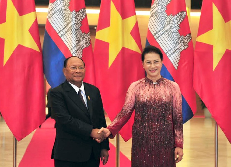 vietnamese cambodian legislature leaders hold talks