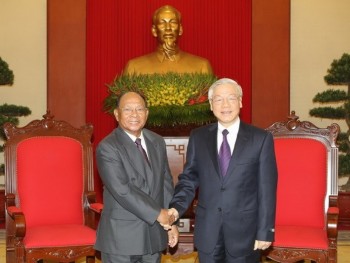 Party head lauds Cambodian NA President’s visit