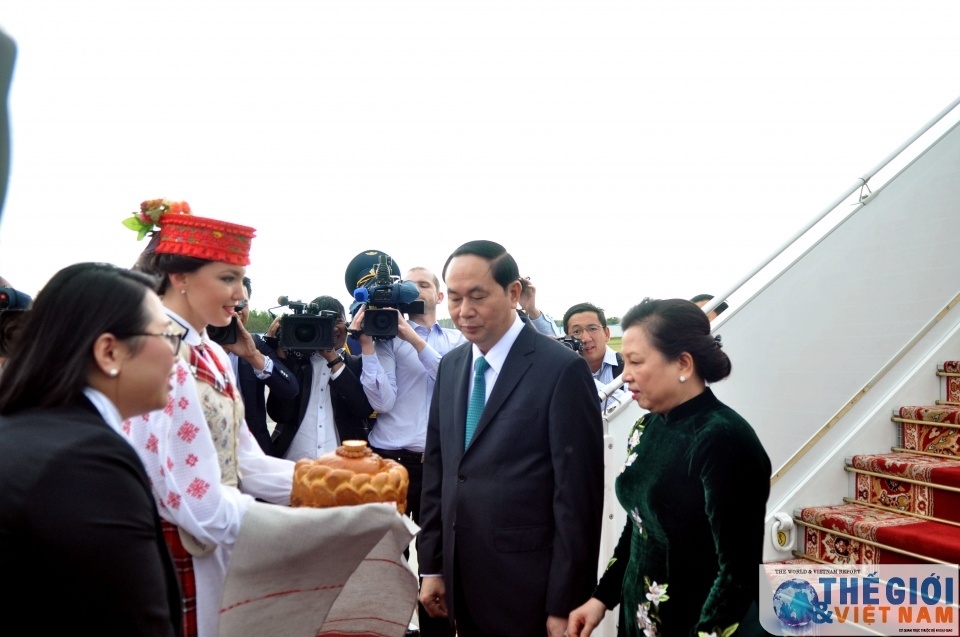 president arrives in minsk beginning official visit to belarus