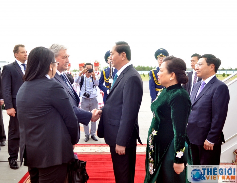 president arrives in minsk beginning official visit to belarus