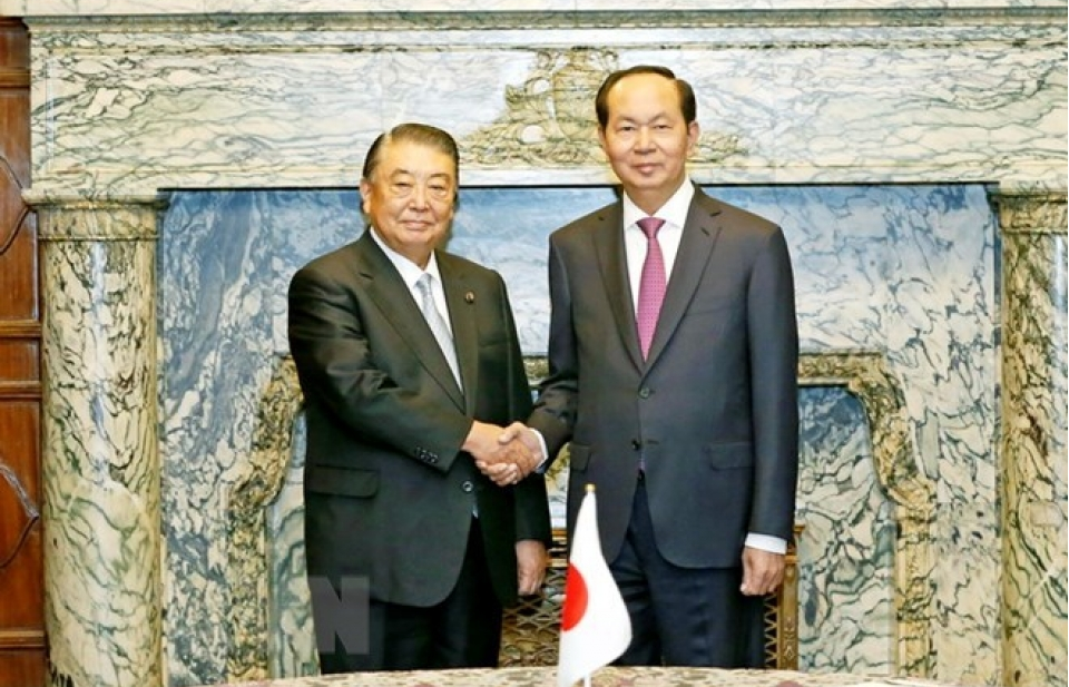 President meets Japan’s lower house speaker