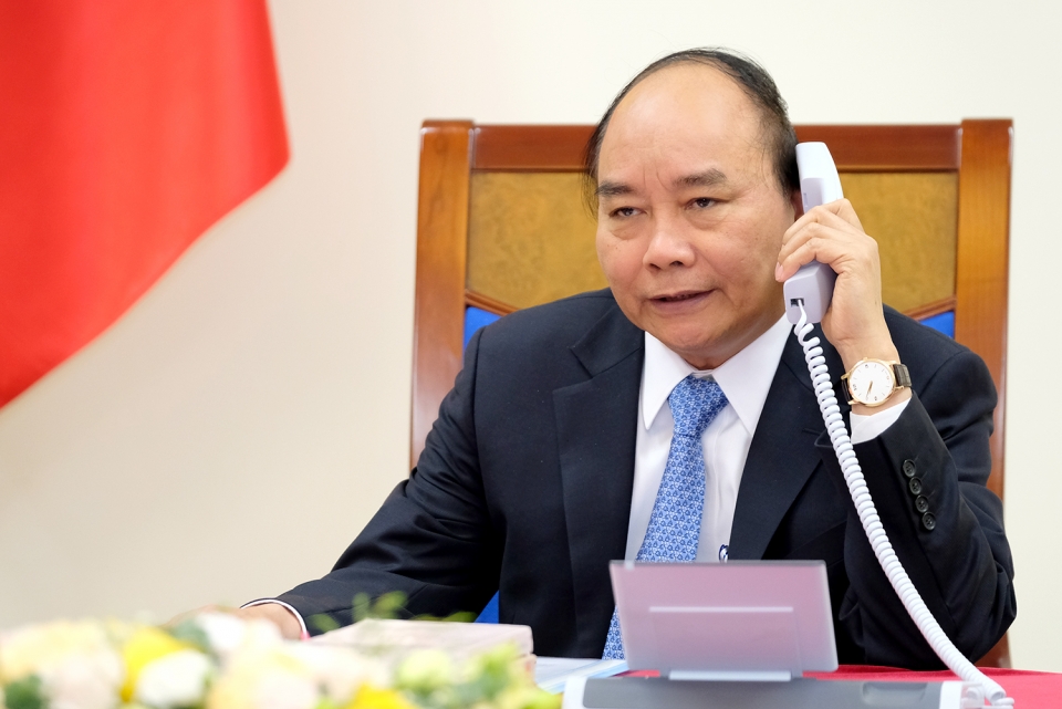 vietnamese danish pms hold telephone talks