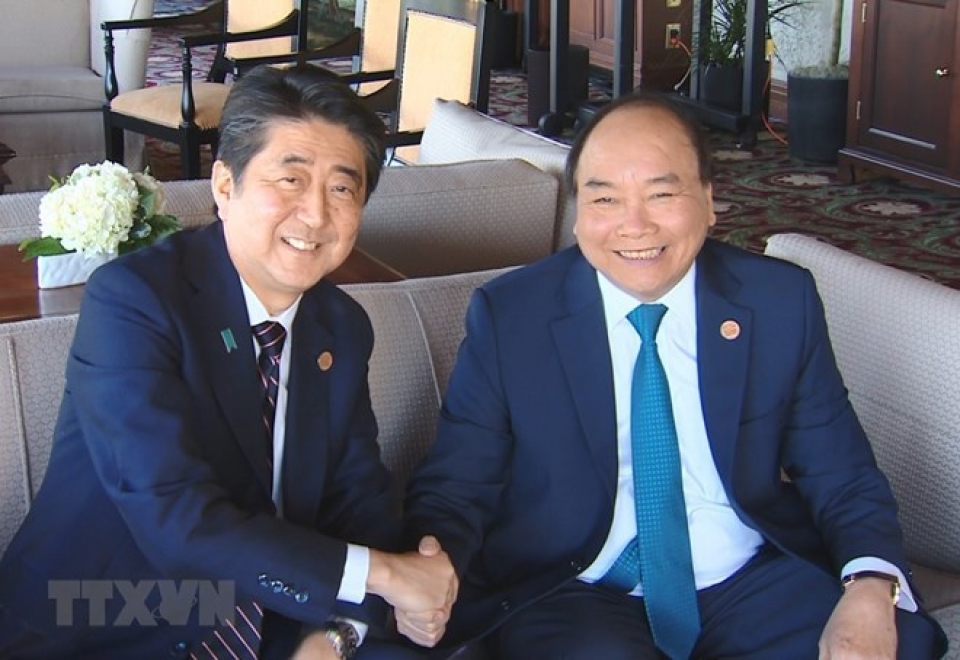 pm nguyen xuan phuc meets many country leaders in quebec