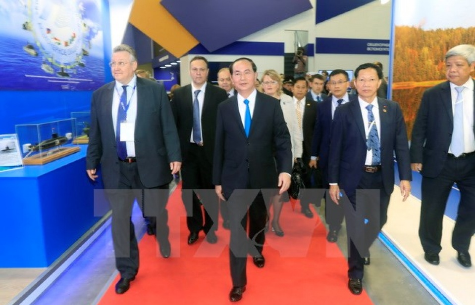 President Tran Dai Quang concludes official visit to Russia