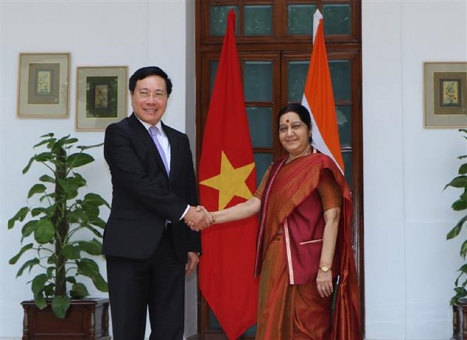 deputy pm fm pham binh minh visits india