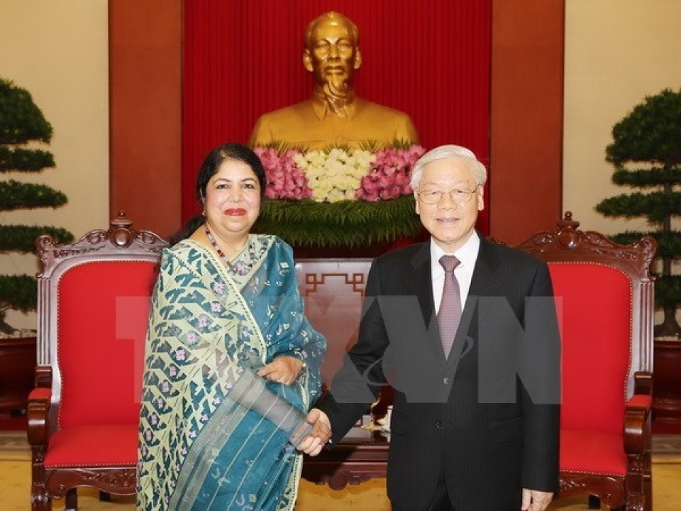 party chief hosts speaker of bangladeshi parliament