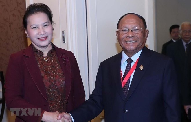 vietnamese cambodian na leaders meet on sidelines of aipa 40