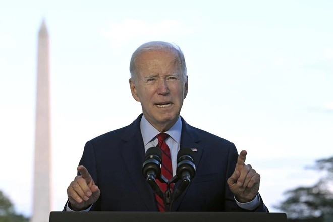 Tổng thống Mỹ Joe Biden phát biểu tại Nhà Trắng ngày 1/8. (Nguồn: AP)