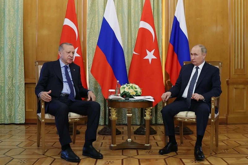 Ngày 5/8, lãnh đạo Nga, Thổ Nhĩ Kỳ đã có cuộc hội đàm tại Sochi. (Nguồn: Getty)