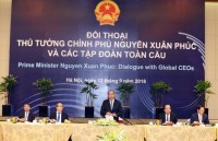 wef asean 2018 pm nguyen xuan phuc welcomes singaporean counterpart