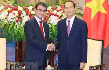 President seeks stronger multifaceted cooperation with Japan