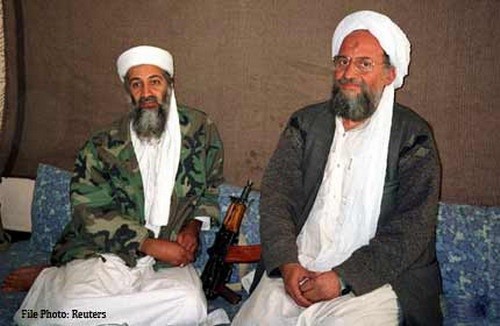 Osama bin Laden và Ayman al-Zawahiri trong một lần cùng xuất hiện. (Nguồn: Reuters)