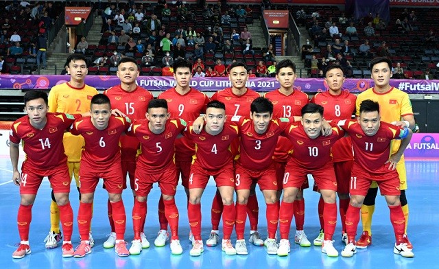 Đội tuyển Futsal Việt Nam đã sẵn sàng cho trận đấu gặp Nga. (Nguồn: VFF)
