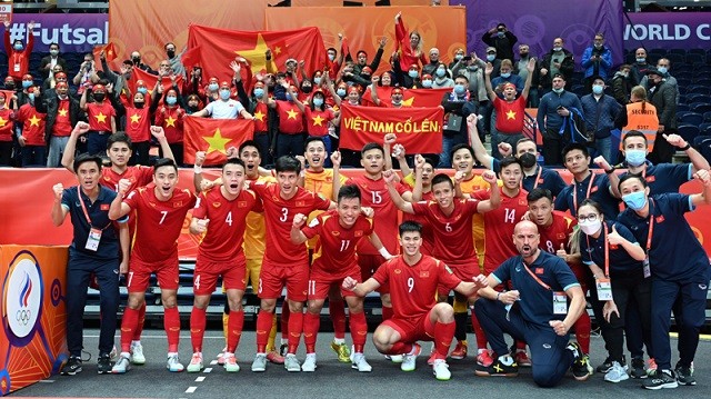 Dù đã bị loại, nhưng đội tuyển futsal Việt Nam đã có một kỳ World Cup đáng tự hào. (Nguồn: VFF)