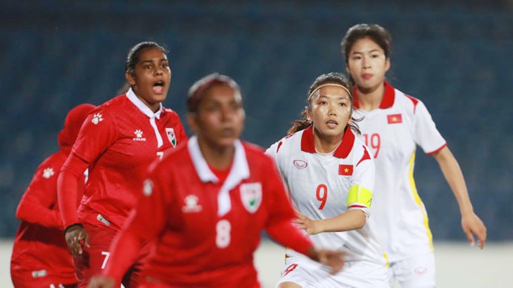 Đội tuyển nữ Việt Nam đã có trận ra quân xuất sắc, thắng Maldives với tỉ số 16-0. (Nguồn: VFF)