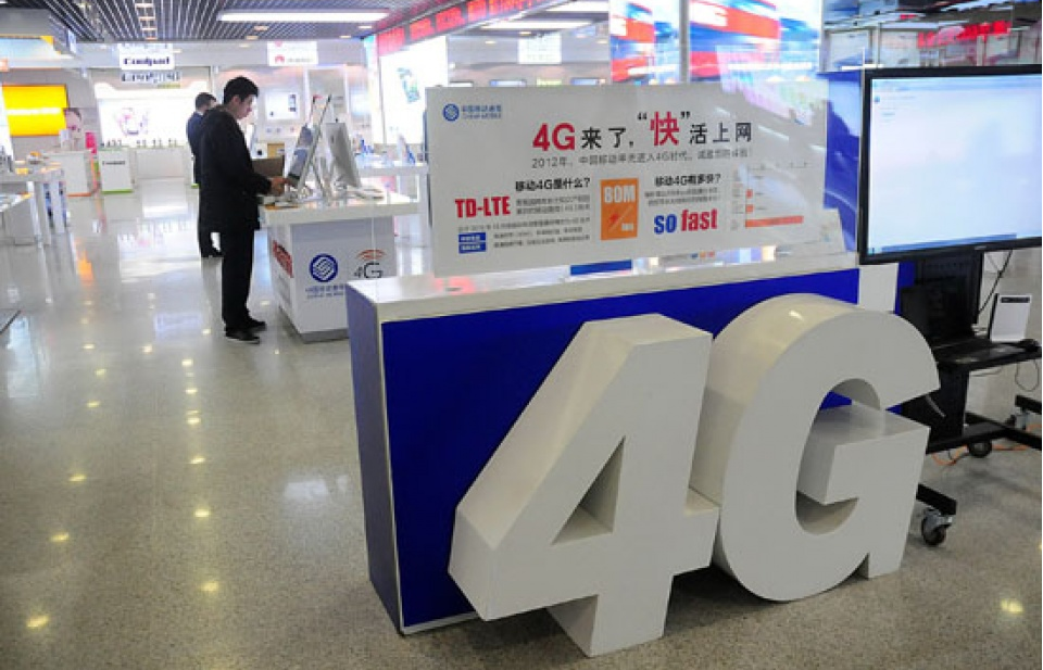 Trung Quốc có 950 triệu người sử dụng mạng 4G
