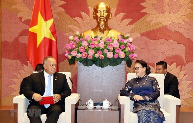 na chairwoman receives venezuelan guests