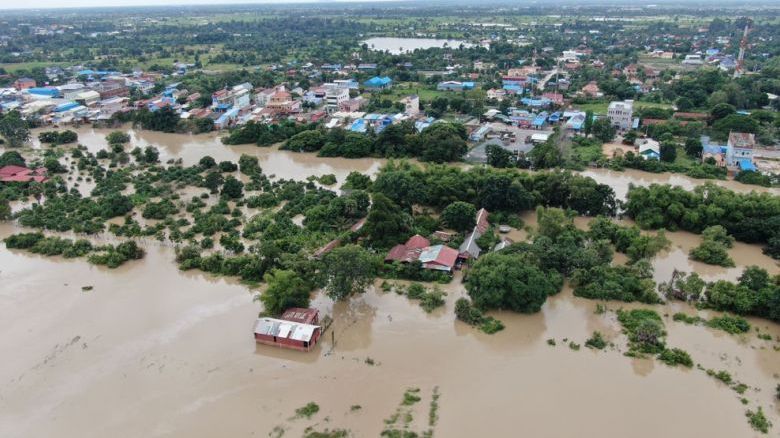 Mỹ viện trợ khẩn cấp 100.000 USD giúp Campuchia ứng phó với lũ lụt