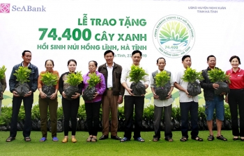 SeABank gifted 74,400 trees to help revitalize Hong Linh mountain – Ha Tinh province