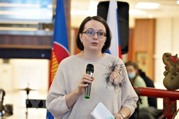 Bà Ekaterina Koldunova, Quyền Giám đốc Trung tâm Nghiên cứu ASEAN thuộc MGIMO, phát biểu.