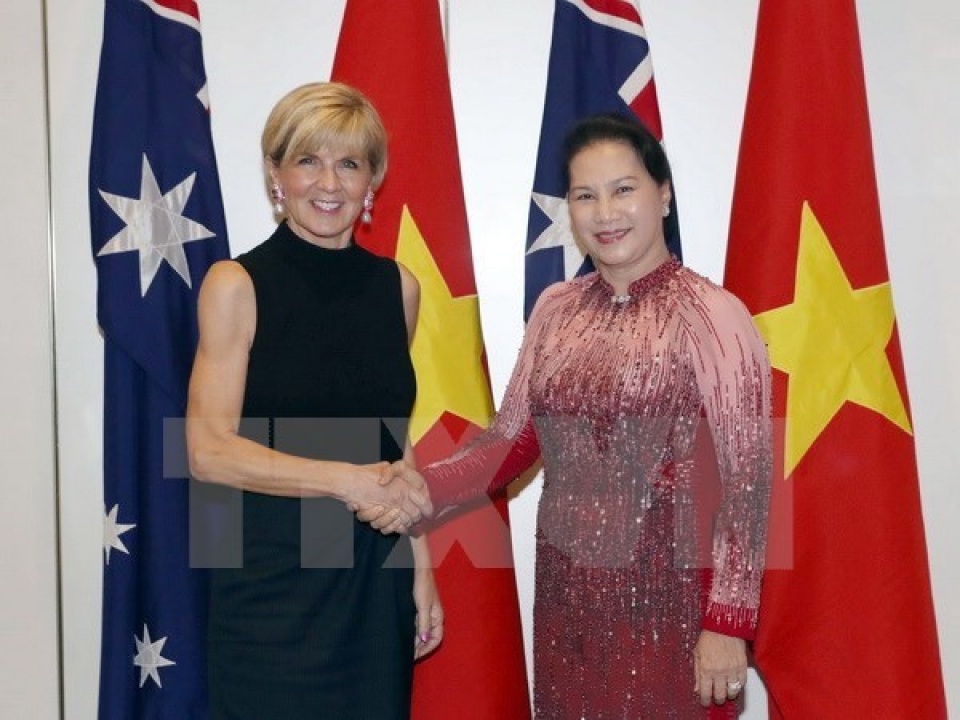 na chairwoman meets australian foreign minister