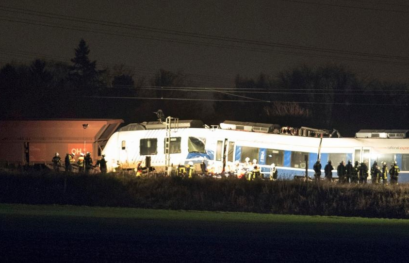 Tai nạn đường sắt nghiêm trọng tại Đức làm gần 50 người bị thương