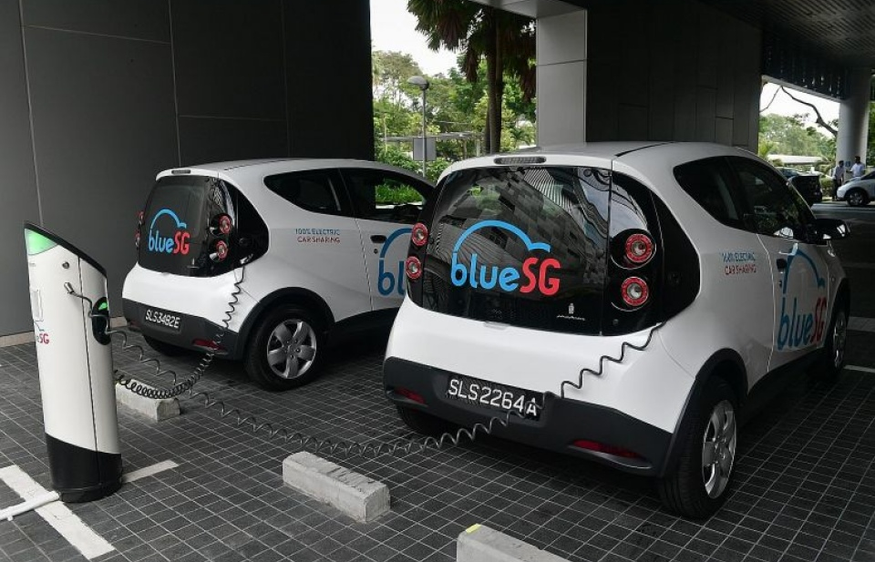 Singapore: Ra mắt dịch vụ chia sẻ xe ô tô điện