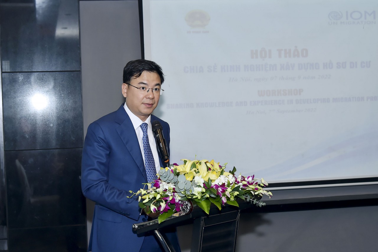 Thứ trưởng Ngoại giao Phạm Quang Hiệu dự hội thảo chia sẻ kinh nghiệm xây dựng Hồ sơ di cư