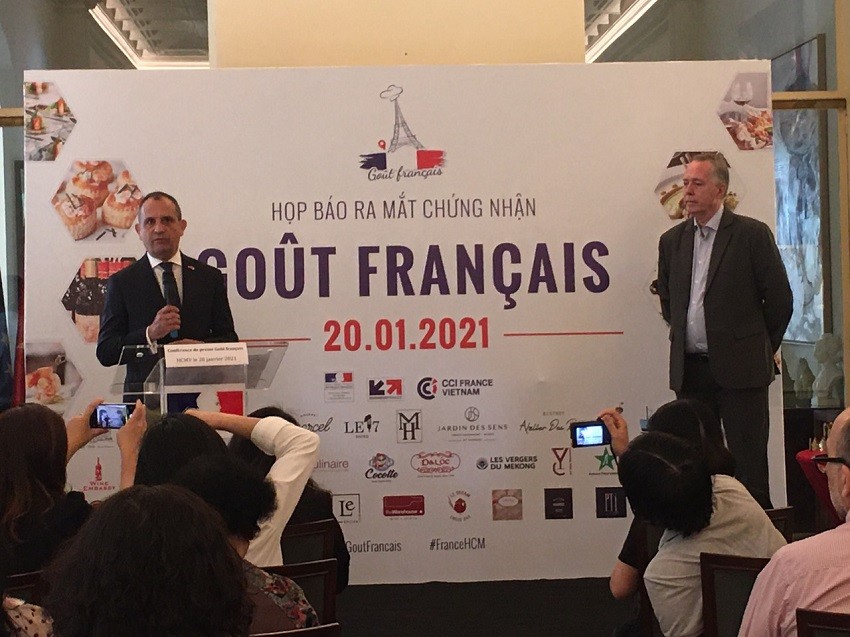 Tổng Lãnh sự Pháp – Ông Vincent Floreani phát biểu tại buổi công bố chứng nhận “Gout Francais” (Ảnh: Bảo Lan)Tổng Lãnh sự Pháp – Ông Vincent Floreani phát biểu tại buổi công bố chứng nhận “Gout Francais” (Ảnh: Bảo Lan)