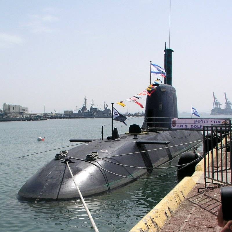Tàu ngầm lớp Dolphin của Israel, ảnh năm 2010, wikimedia.org