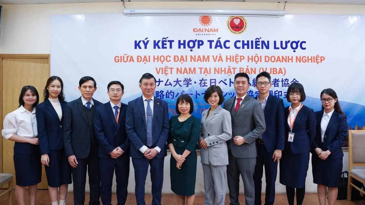 Đại học Đại Nam và Hiệp hội Doanh nghiệp Việt Nam tại Nhật Bản ký kết hợp tác chiến lược