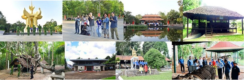 Thăm di tích lịch sử Căn cứ Tà Thiết và khu giao tế của Quân và dân Bình Phước trong kháng chiến trên địa bàn huyện Lộc Ninh.