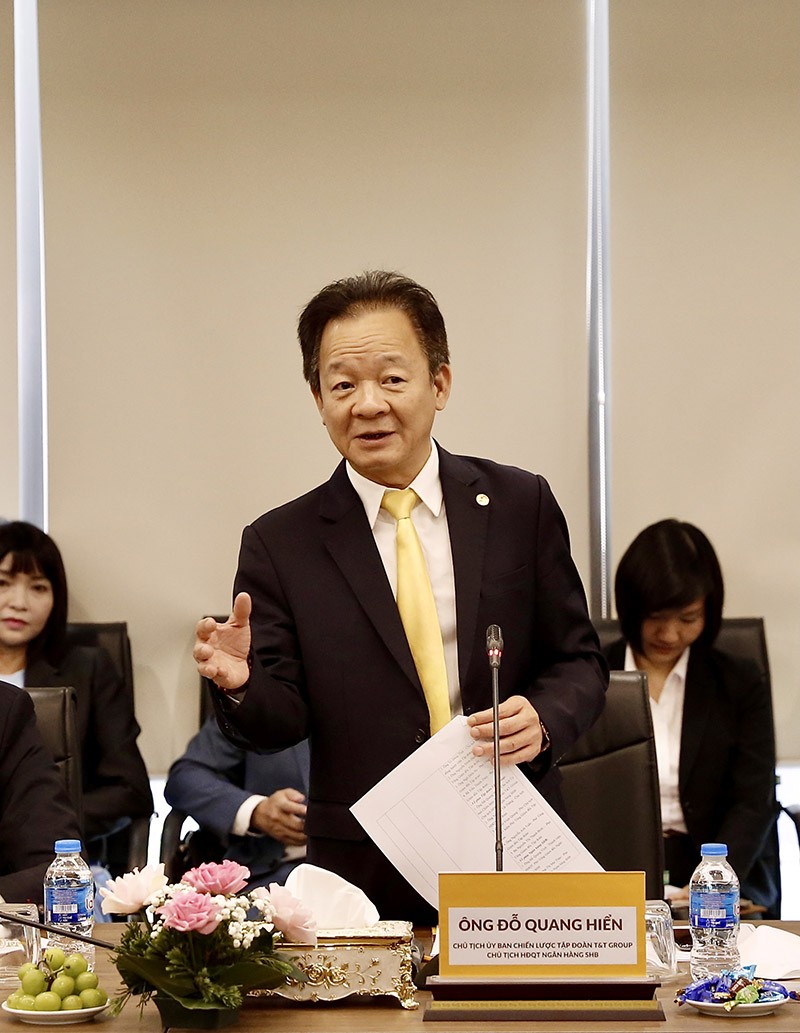 Ông Đỗ Quang Hiển, Chủ tịch Uỷ ban Chiến lược Tập đoàn T&T Group phát biểu tại sự kiện.