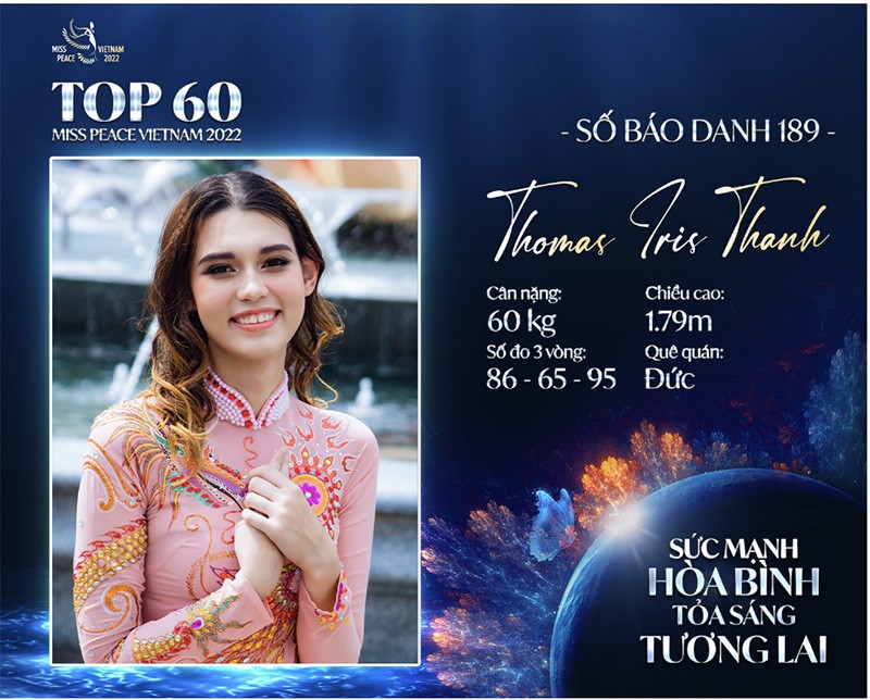 Thí Sinh Thomas Iris Thanh  - SBD 189 