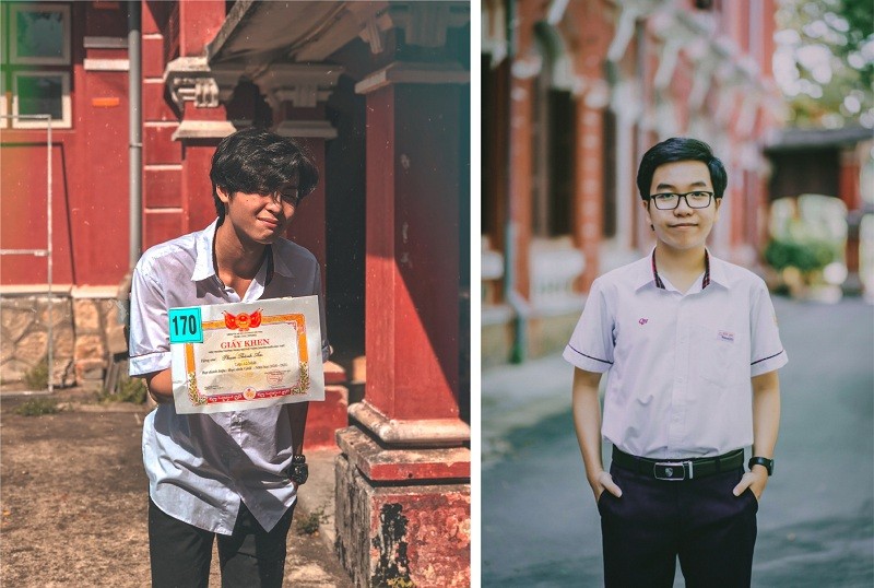 Phạm Thành An và Nguyễn Phước Hải Thanh là học sinh ưu tú của trường THPT Chuyên Quốc học Huế
