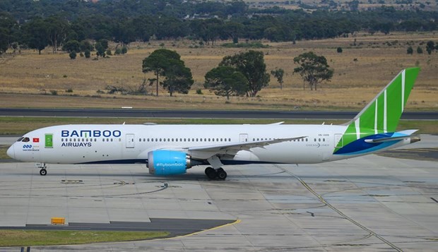 A Bamboo Airways flight (Photo: VNA)