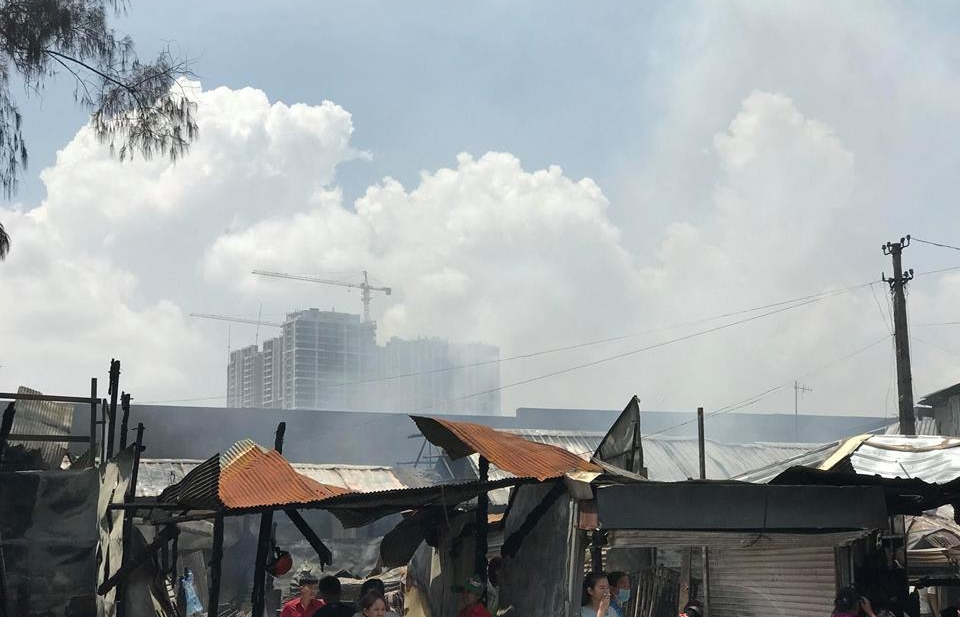 Cháy lớn ở chợ Campuchia nơi có nhiều người gốc Việt sinh sống