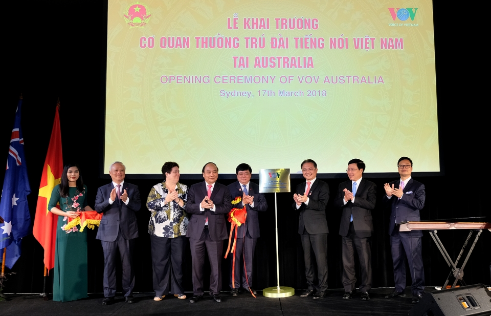 Thủ tướng dự Lễ khai trương cơ quan thường trú Đài TNVN ở Australia