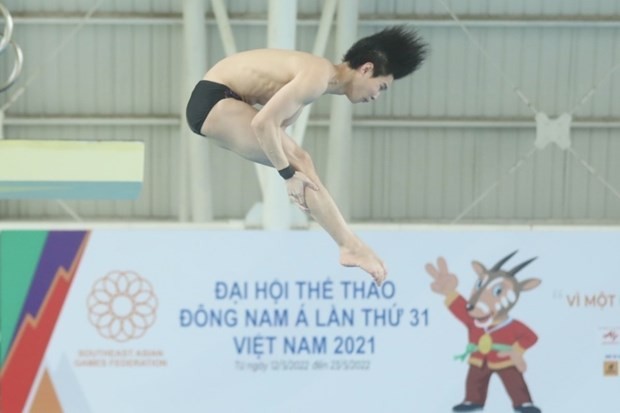 Diver Nguyen Tung Duong of Vietnam. (Photo: VNA)