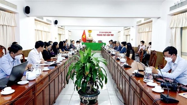 Participants at the working session. (Photo: VNA)