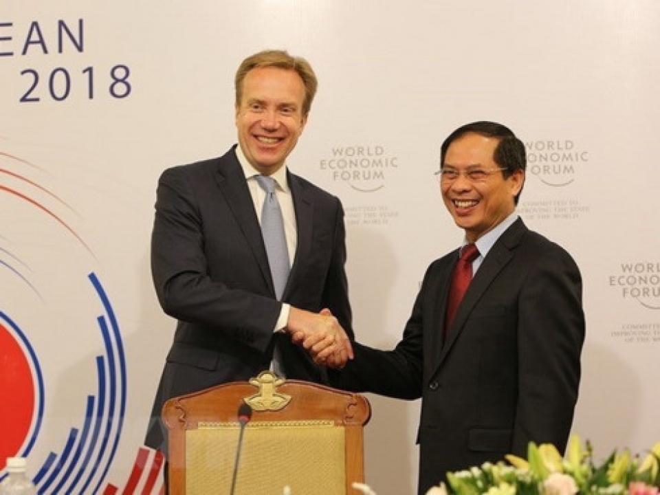 preparations for world economic forum on asean reviewed