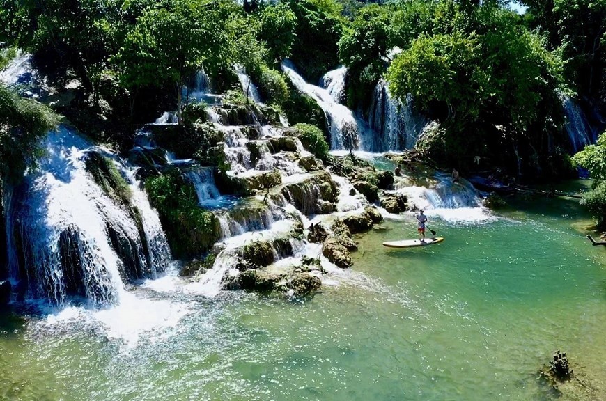 Charm of Ban Sam Waterfall in Cao Bang