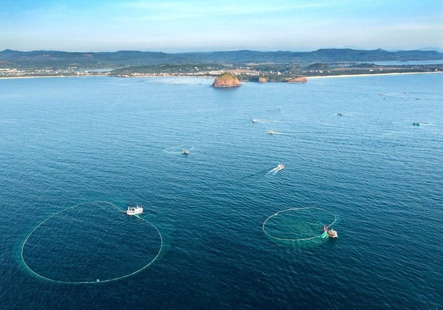 Breathtaking net-fishing moments off coast of Phu Yen