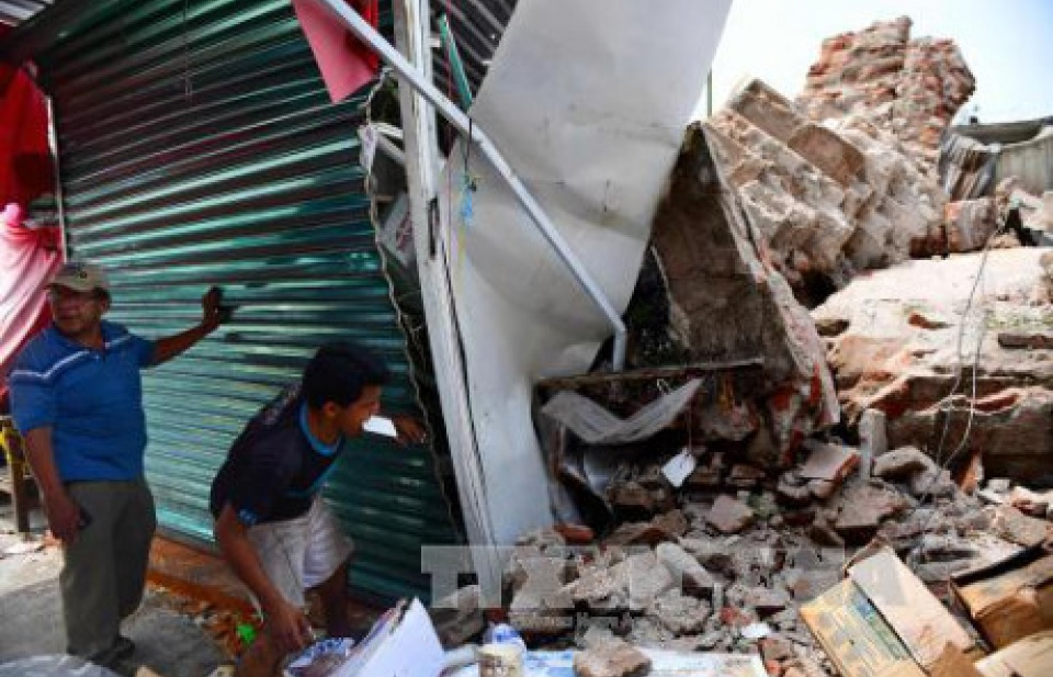 Tổng thống Mexcico tới thăm các khu vực bị động đất ảnh hưởng nặng nhất