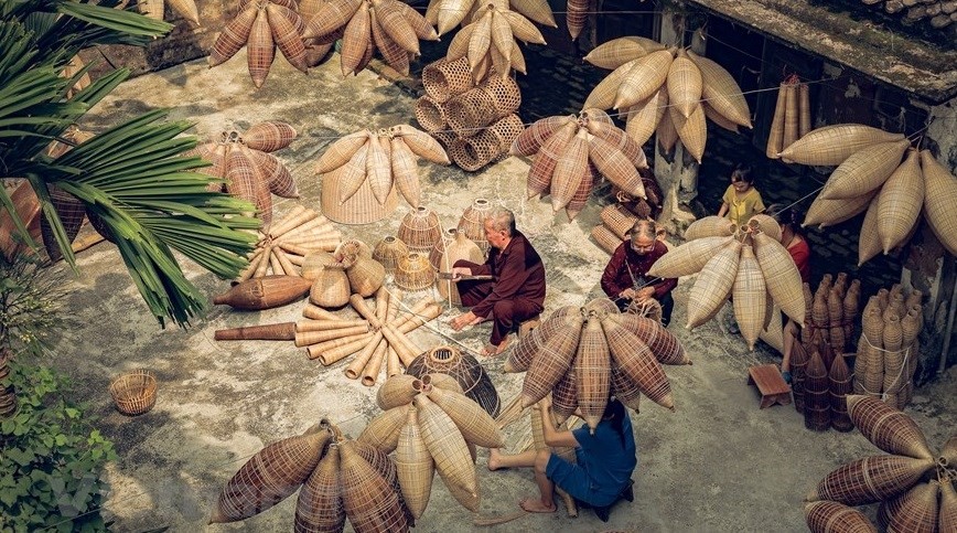 Village boasts 200 years of fish pot making Craft village boasts 200 years of fish pot making